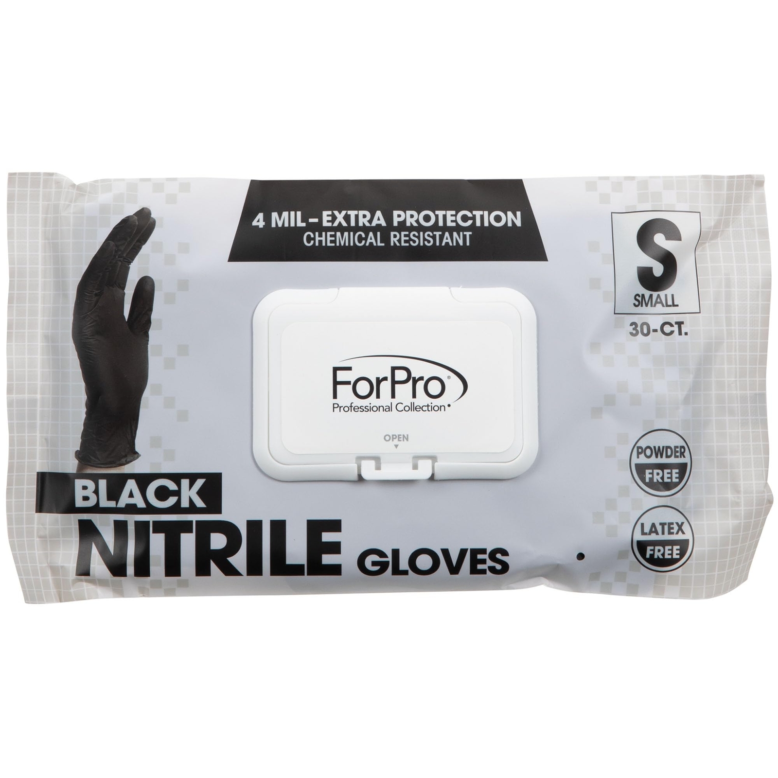 Llection Unisex Adult Black Color Nitrile