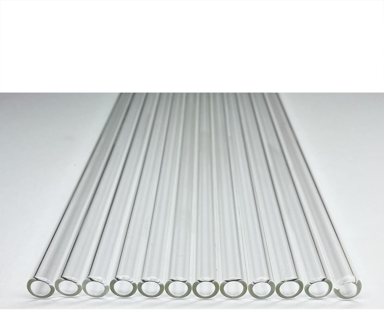 Glass tubes 12 Piece, 8 Inch Long Reusable 8 x 10 mm OD, Clear