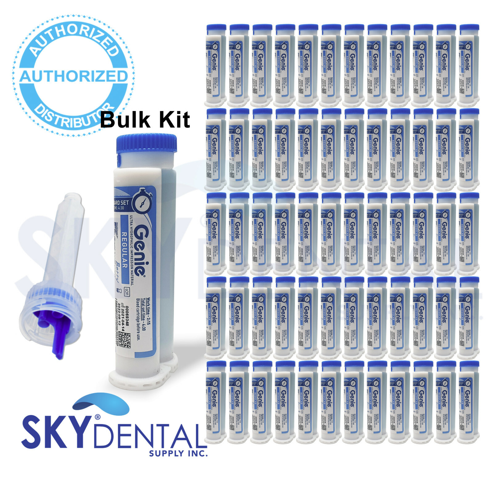 Genie VPS Heavy Body Standard Set Berry Flavor Bulk Kit 60x50ml Cartridges 77715