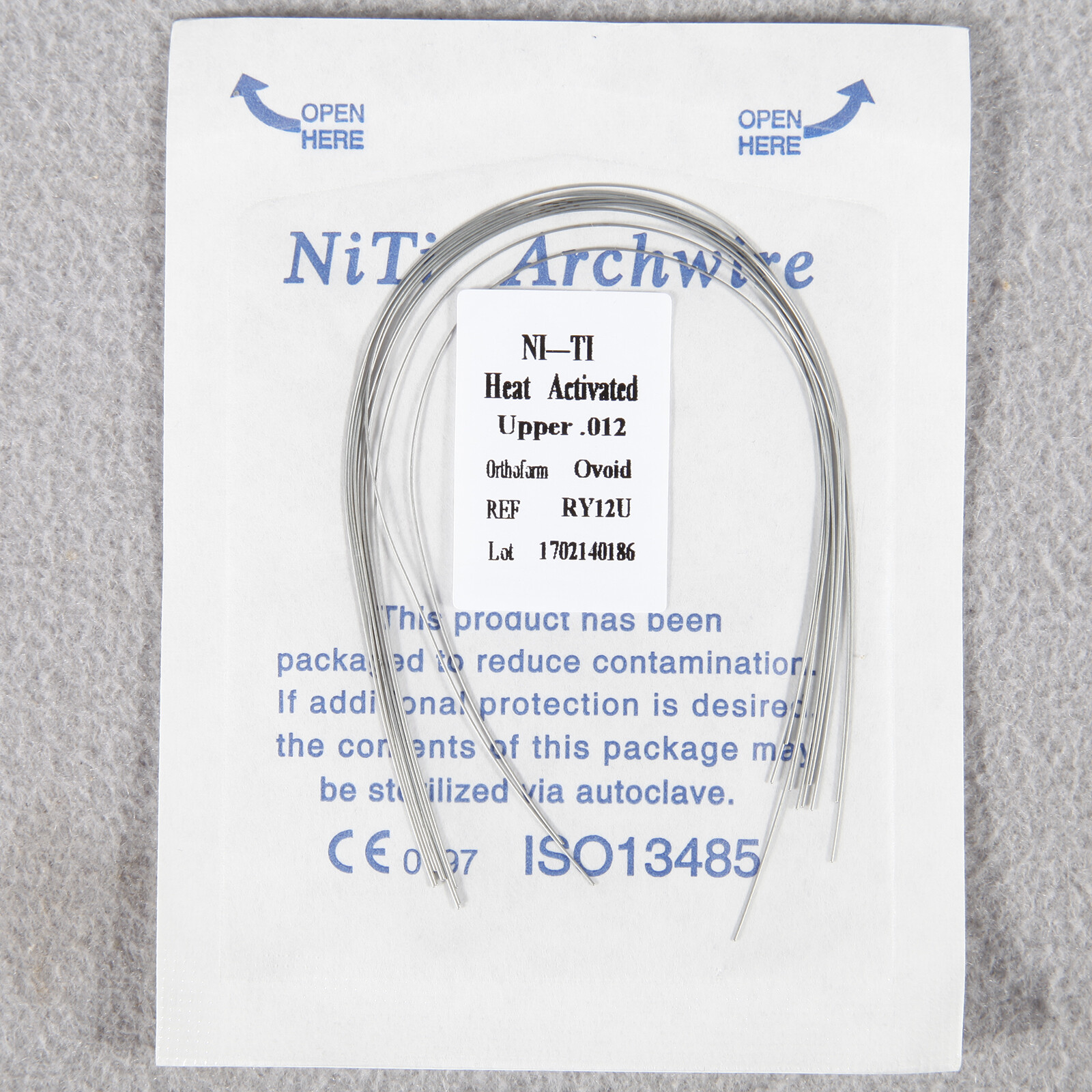 10-100Pcs Dent Orthodontic Niti Heat Thermal Activated Round Ovoid Arch Wire V