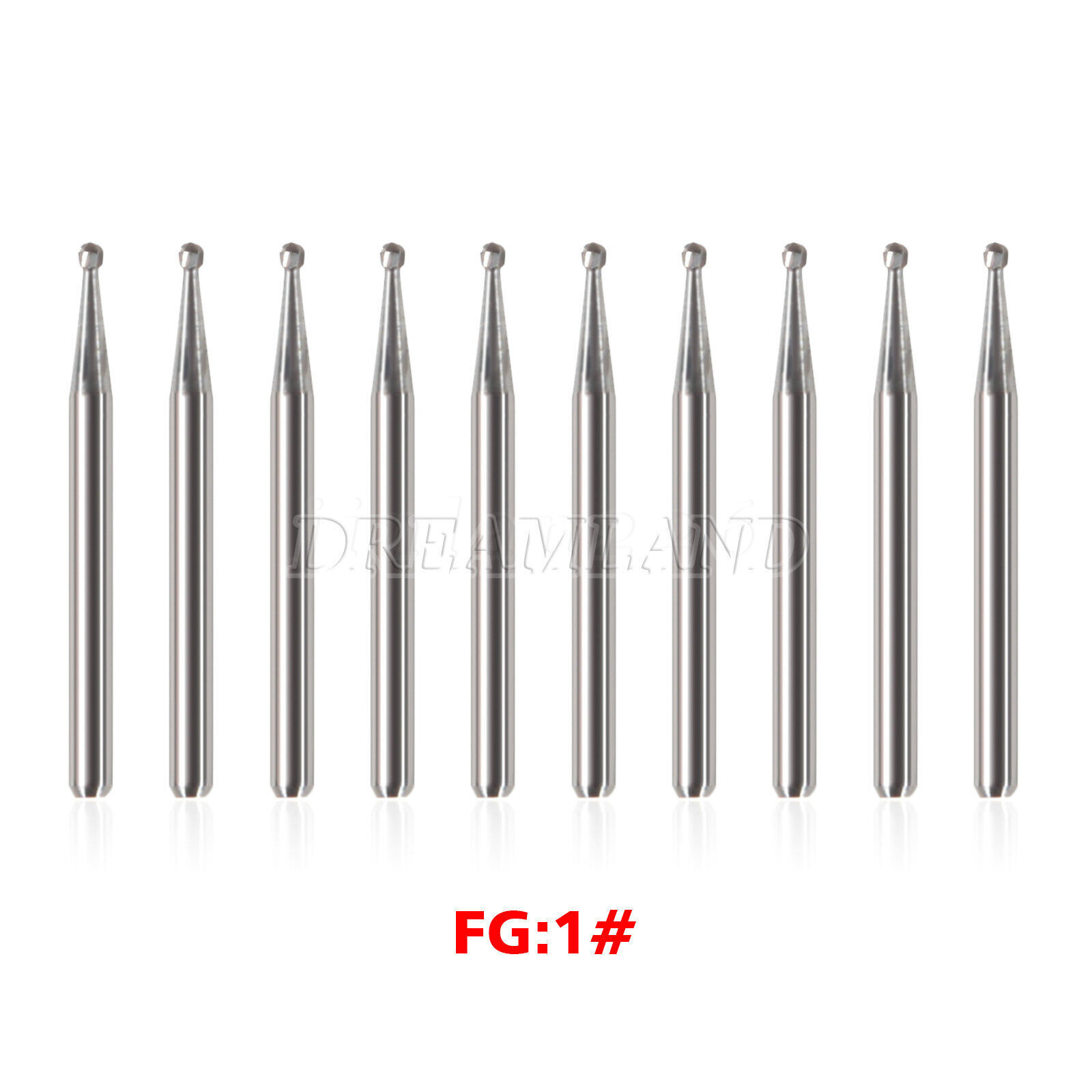 Dental Operative Carbide Burs Round Friction Grip FG High Speed 19mm