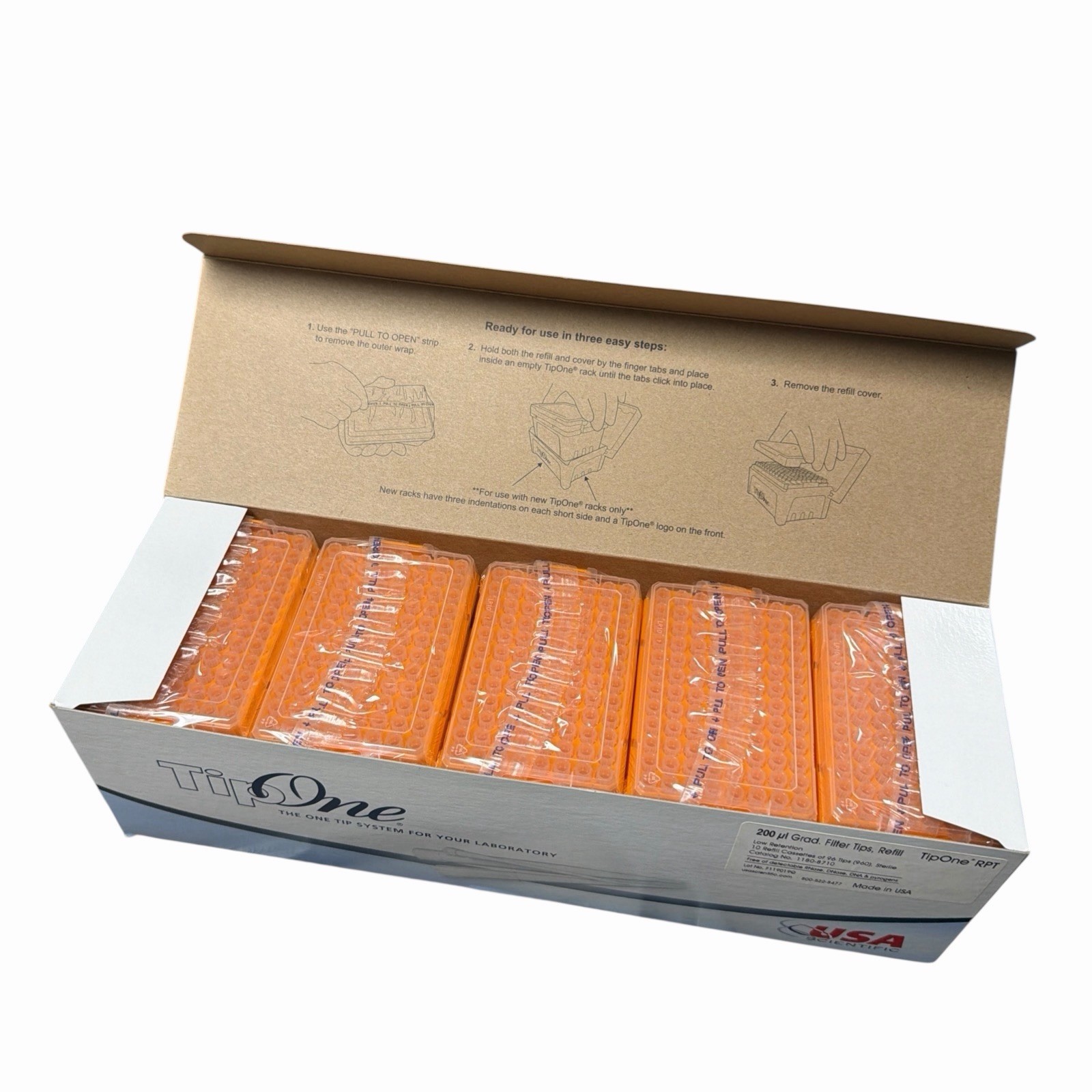 (960) USA TipOne RPT 200uL Graduated Pipet Filter Refill Tips 1180-8710