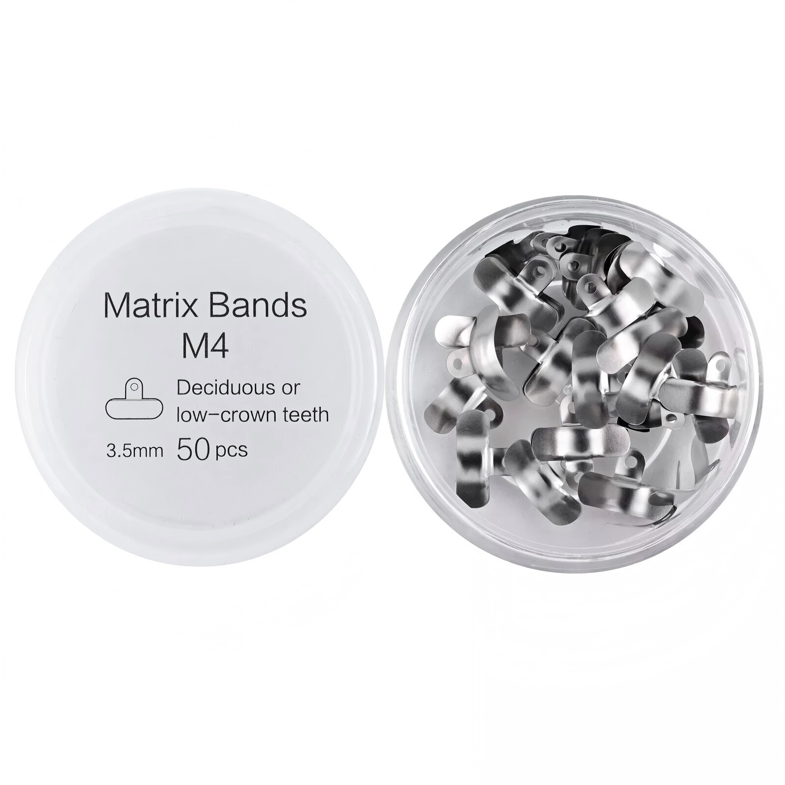 Dental Sectional Matrix System Matrices Bands Palodent 3.5 4.5 5.5 6.5mm 50/Pk