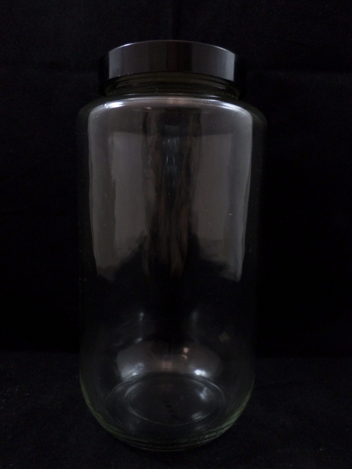 New QORPAK Clear Glass 32oz Ounce Wide Mouth Bottle Jar Lined 70-400 Screw Cap