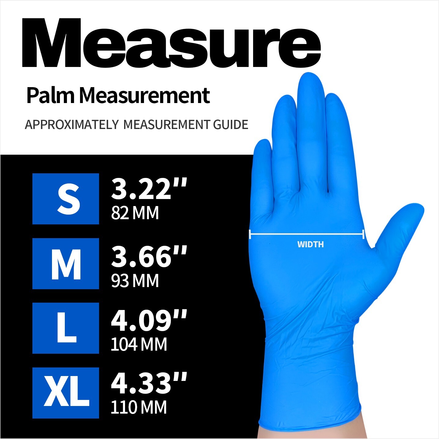Disposable Nitrile Exam Gloves, 5 Mil Blue, Powder-Free Heavy Duty Clean Glove
