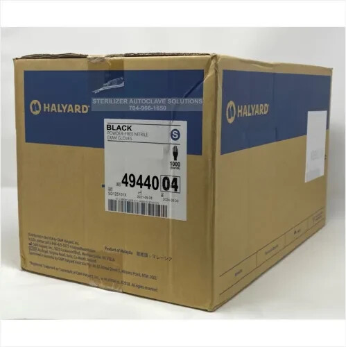 Halyard Black Nitrile Exam Gloves 49440 – CASE of 1000 SMALL