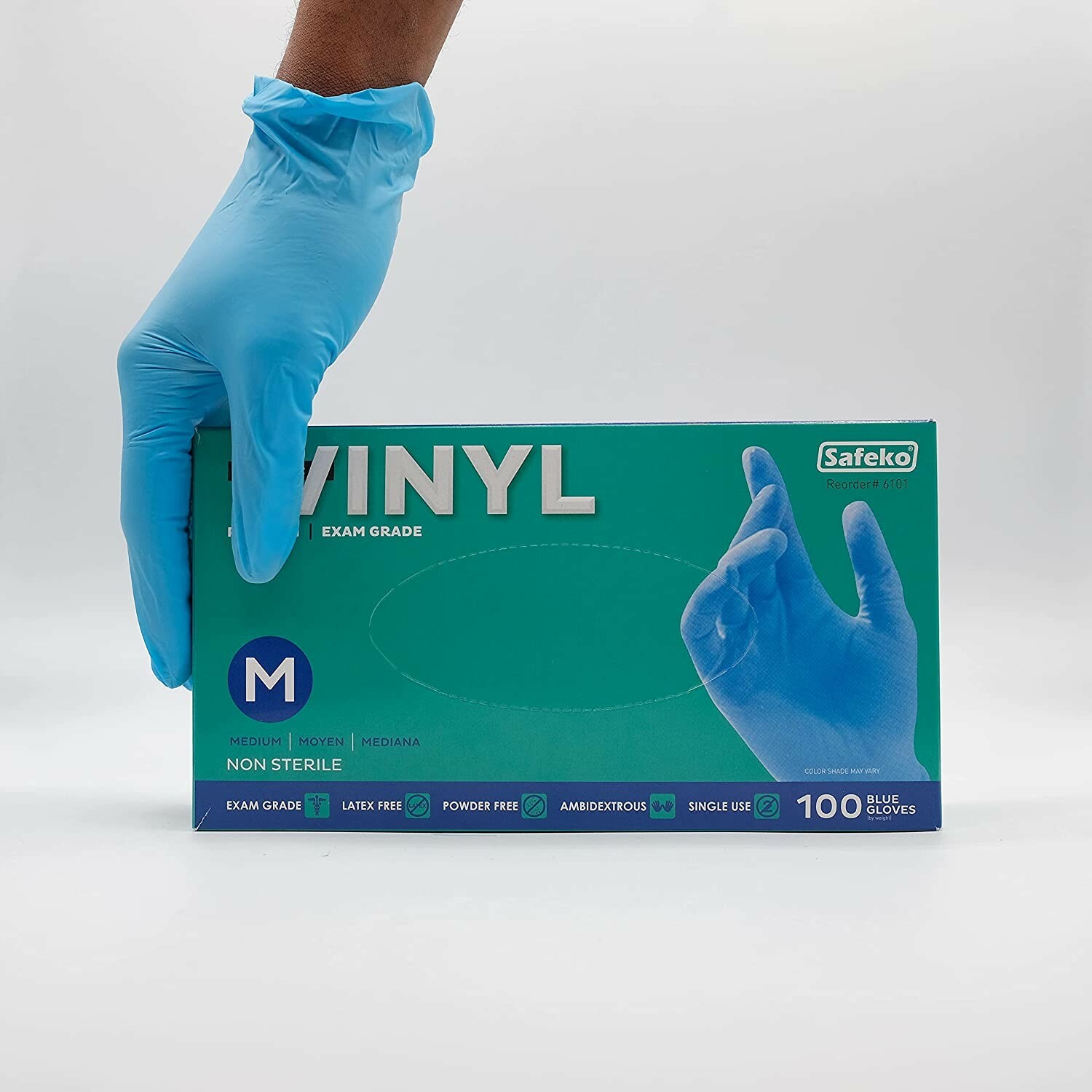 Safeko Nitrile / Vinyl Blend Medical Examination Gloves | FDA 510K | All Sizes