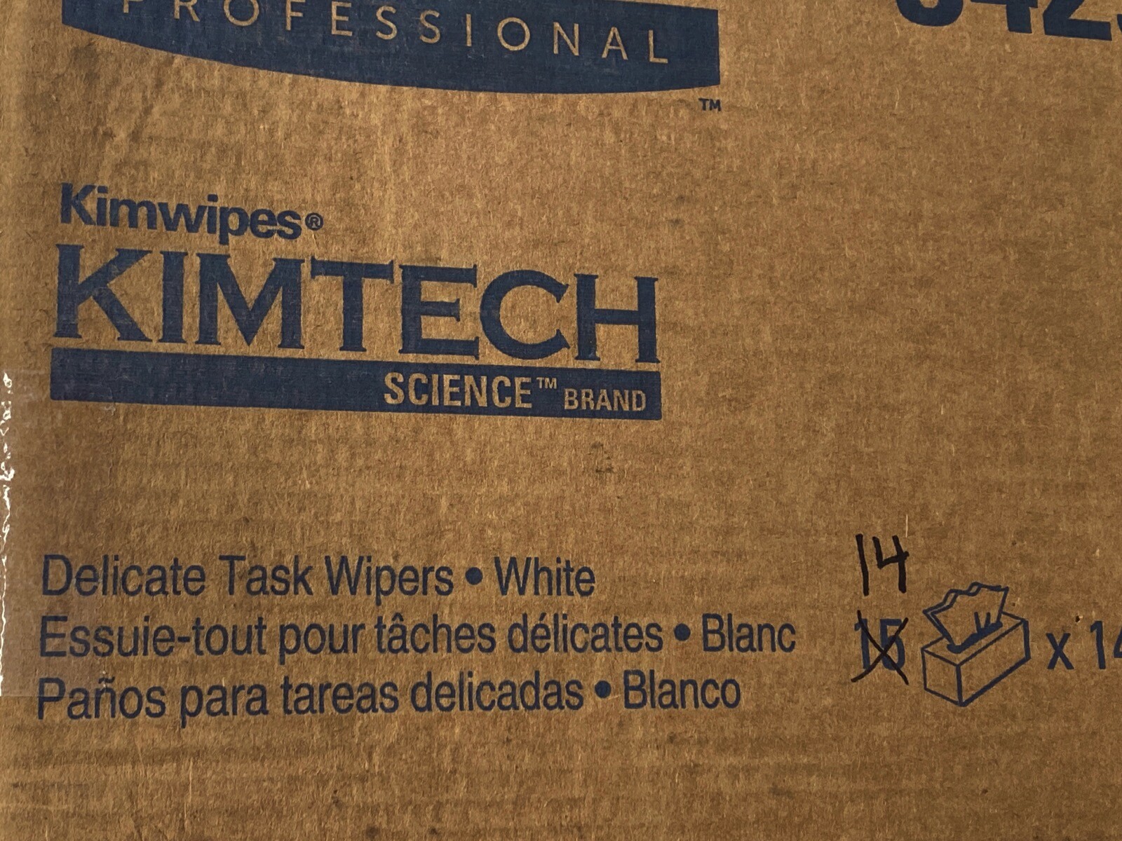(2016) KIMTECH Kim Wipes Delicate Task Wiper 14.4″x16.4” 1-Ply 14×144/Pk 3425601