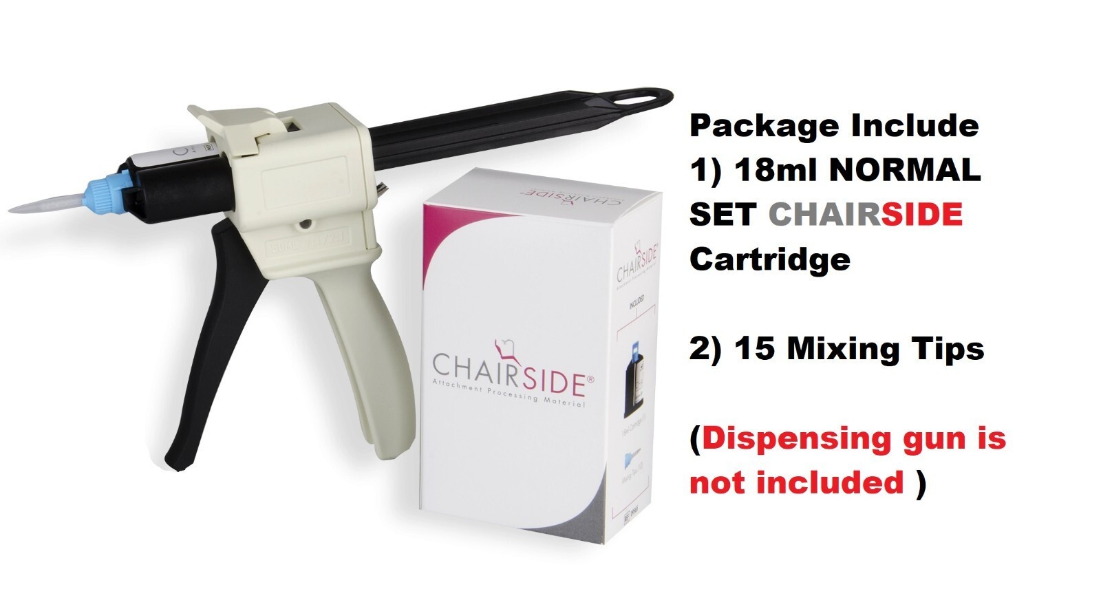 LOCATOR CHAIRSIDE® Attachment Processing Material – Normal Set, 18 ml Cartridge