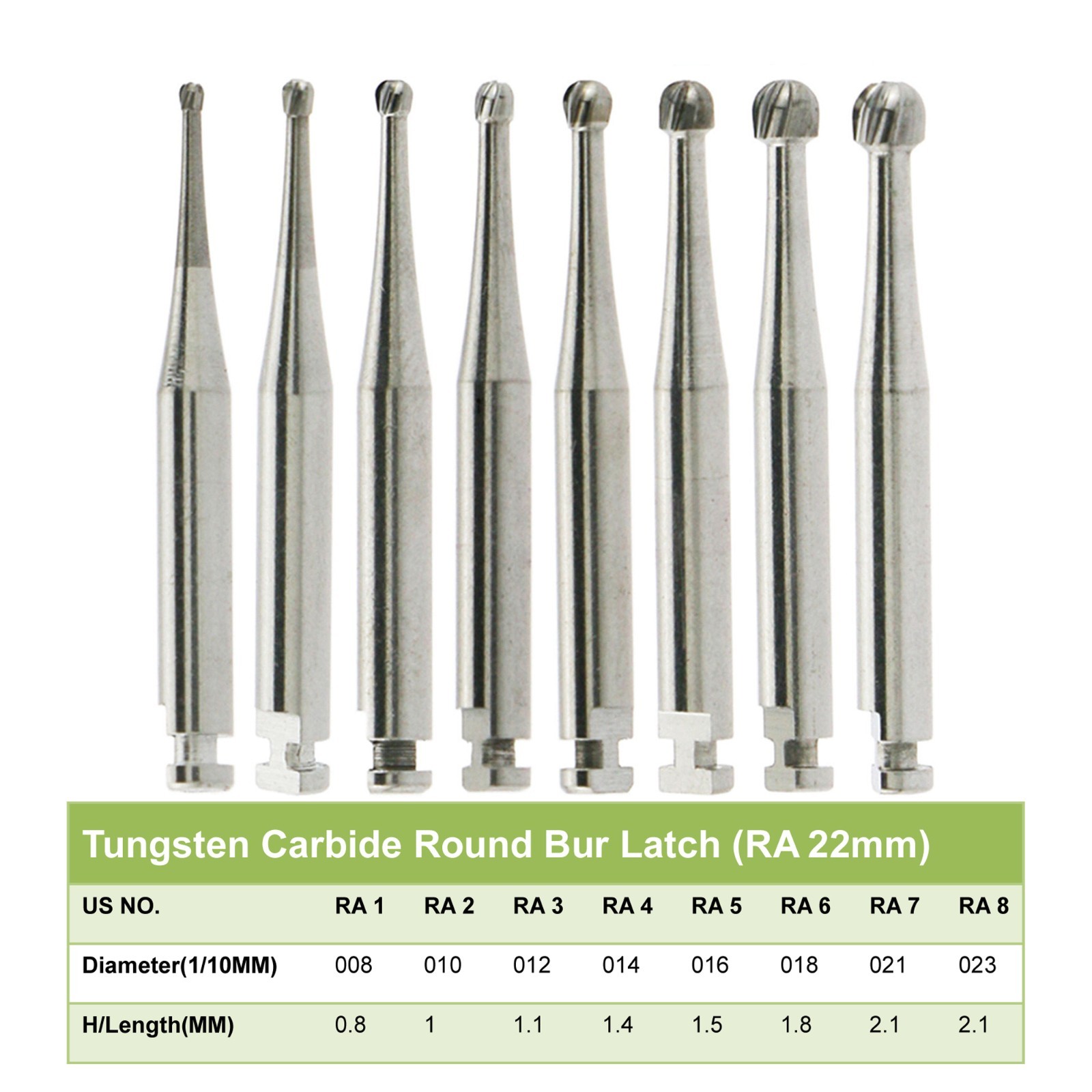 Wave Dental Carbide Burs Round Latch Bur RA 2 4 Long Surgical Bur LAOS RA SURG 4