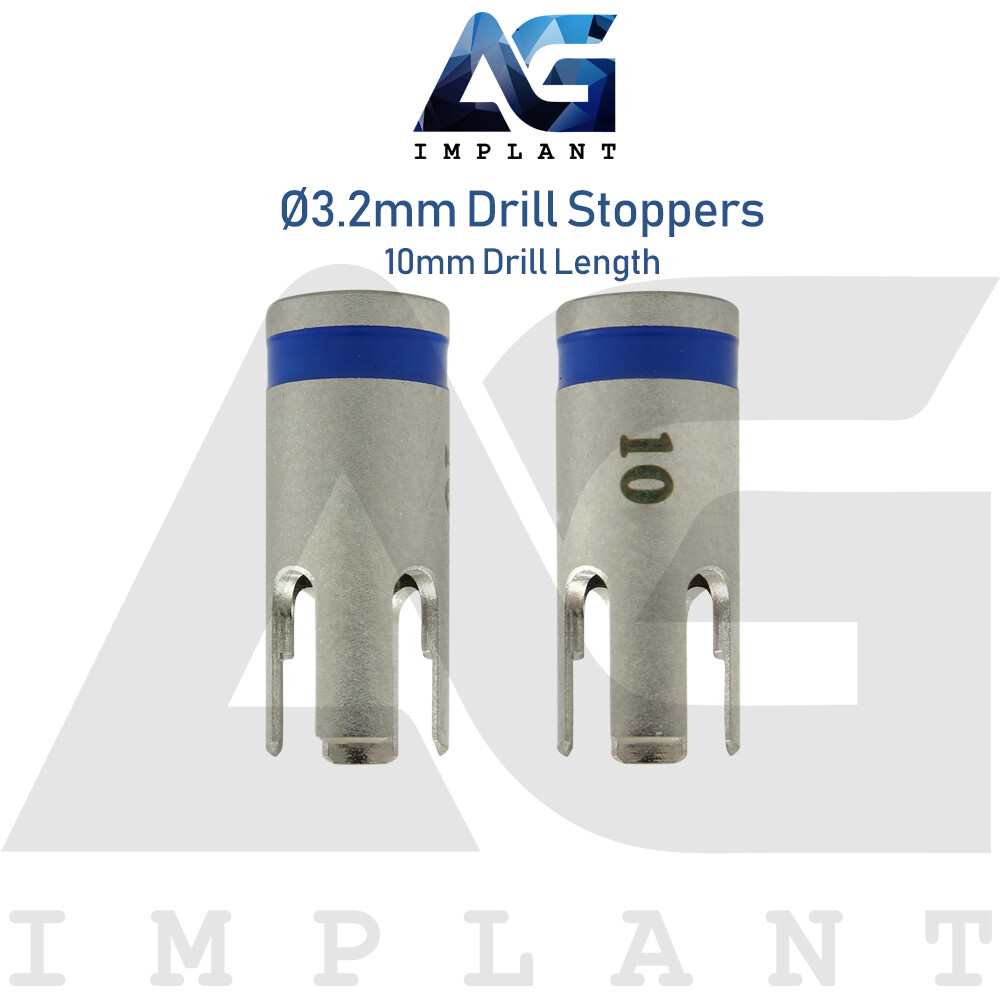 5 Drill Stoppers Ø3.2mm & Drill Set External Irrigation Sur gical Dental Tool