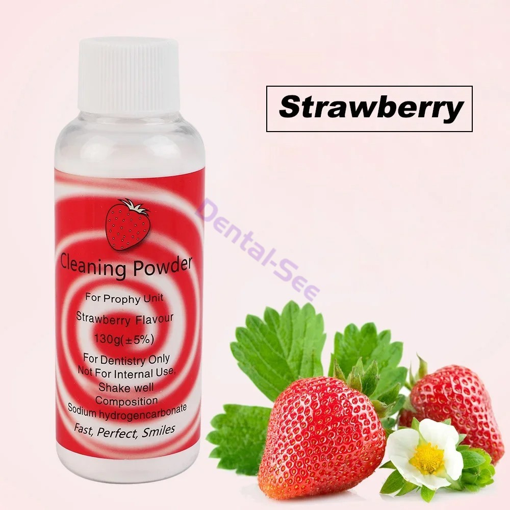 Dental Cleaning Polishing Powder Teeth Polish Stain Remove Mint Lemon Strawberry