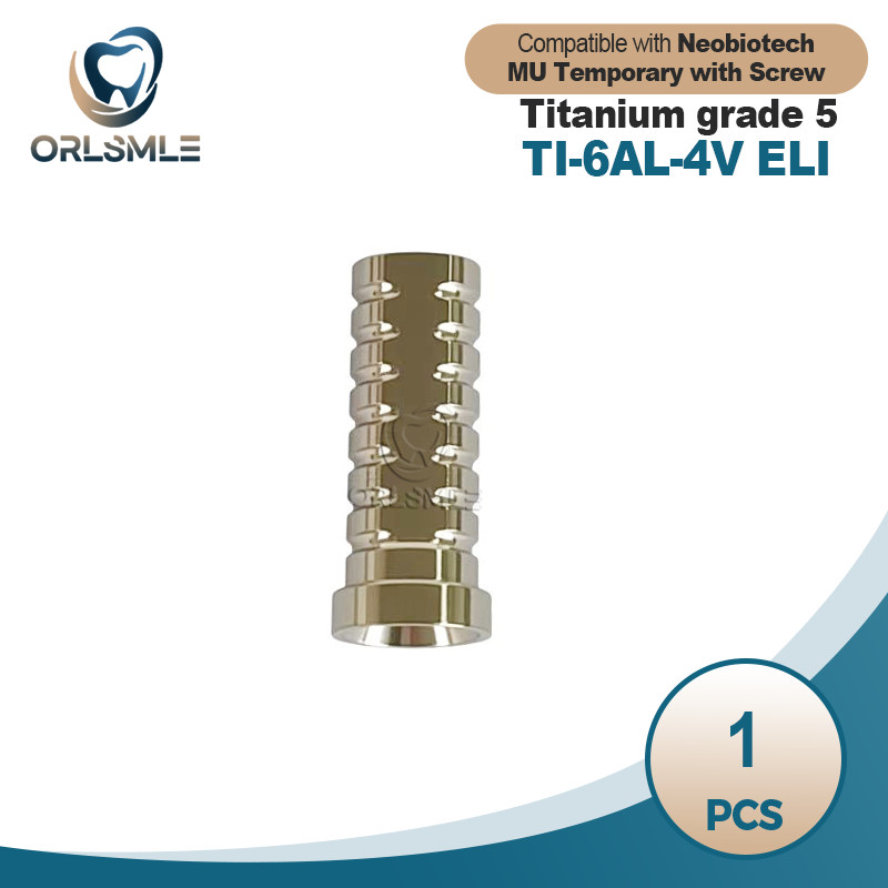 Titanium MU Temporary abutment compatible with Neobiotech D4.8