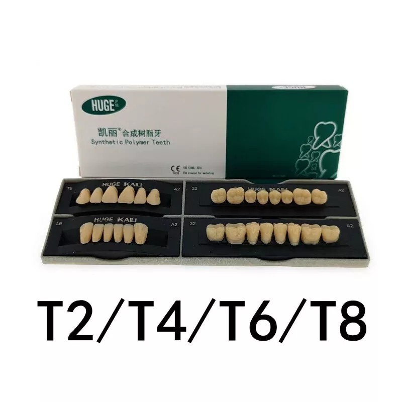 5 Set Dental Multi-Purpose Upper & Lower Resin Denture Teeth A2 -T8 Full Tool
