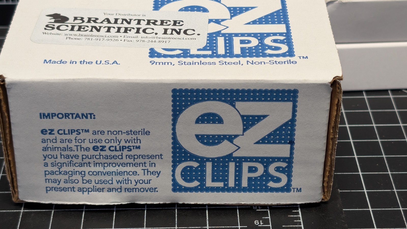 Stoelting 9mm AutoClip EZ Clips Braintree Animal Wound Closing Suture Staples