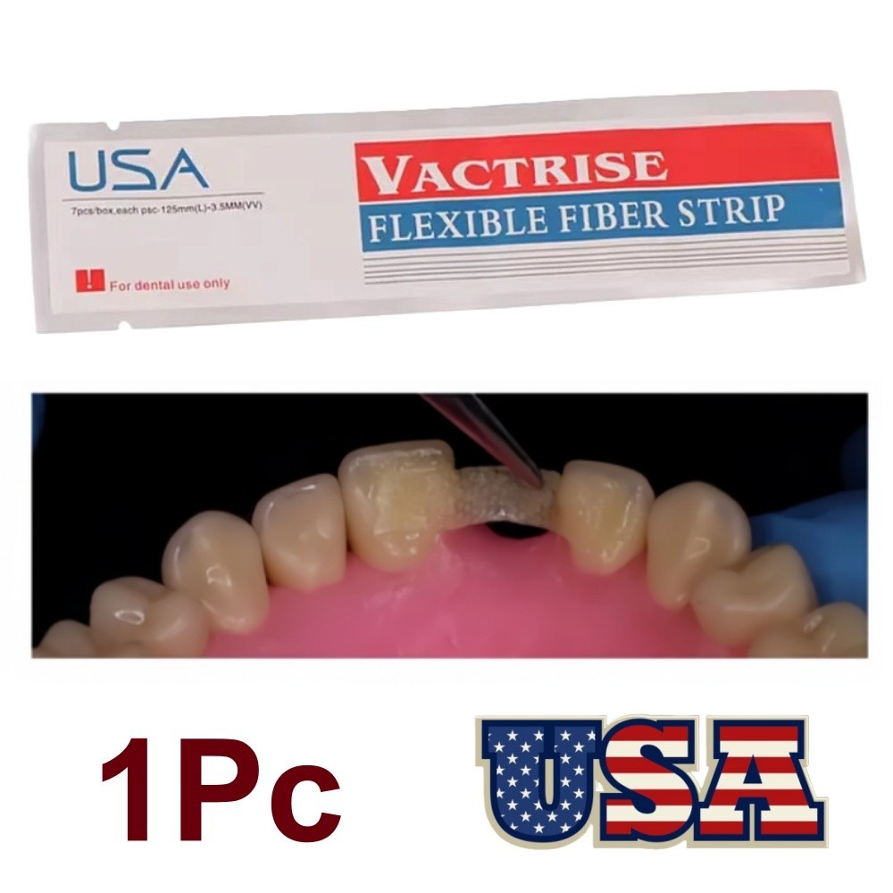 Dental Flexible Fiber Strip Glass Splint Loose Tooth Fixat Strip Light Cure Bond