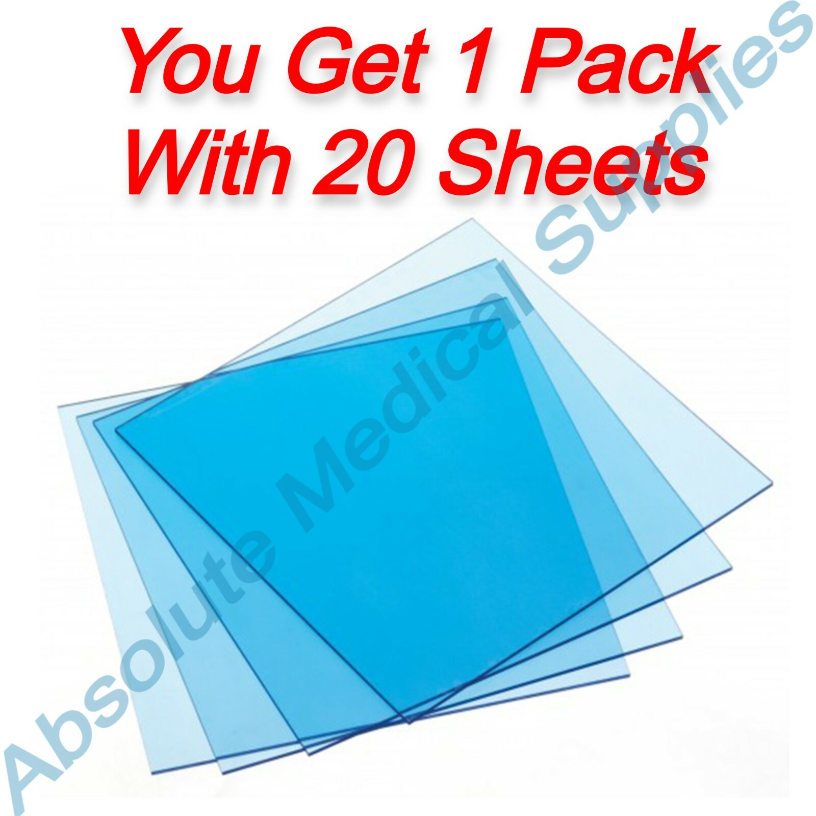 *20-Pieces* Ultradent Clear Treatment Splint Sheets 5″ x 5″ 0.08″ Thick 281