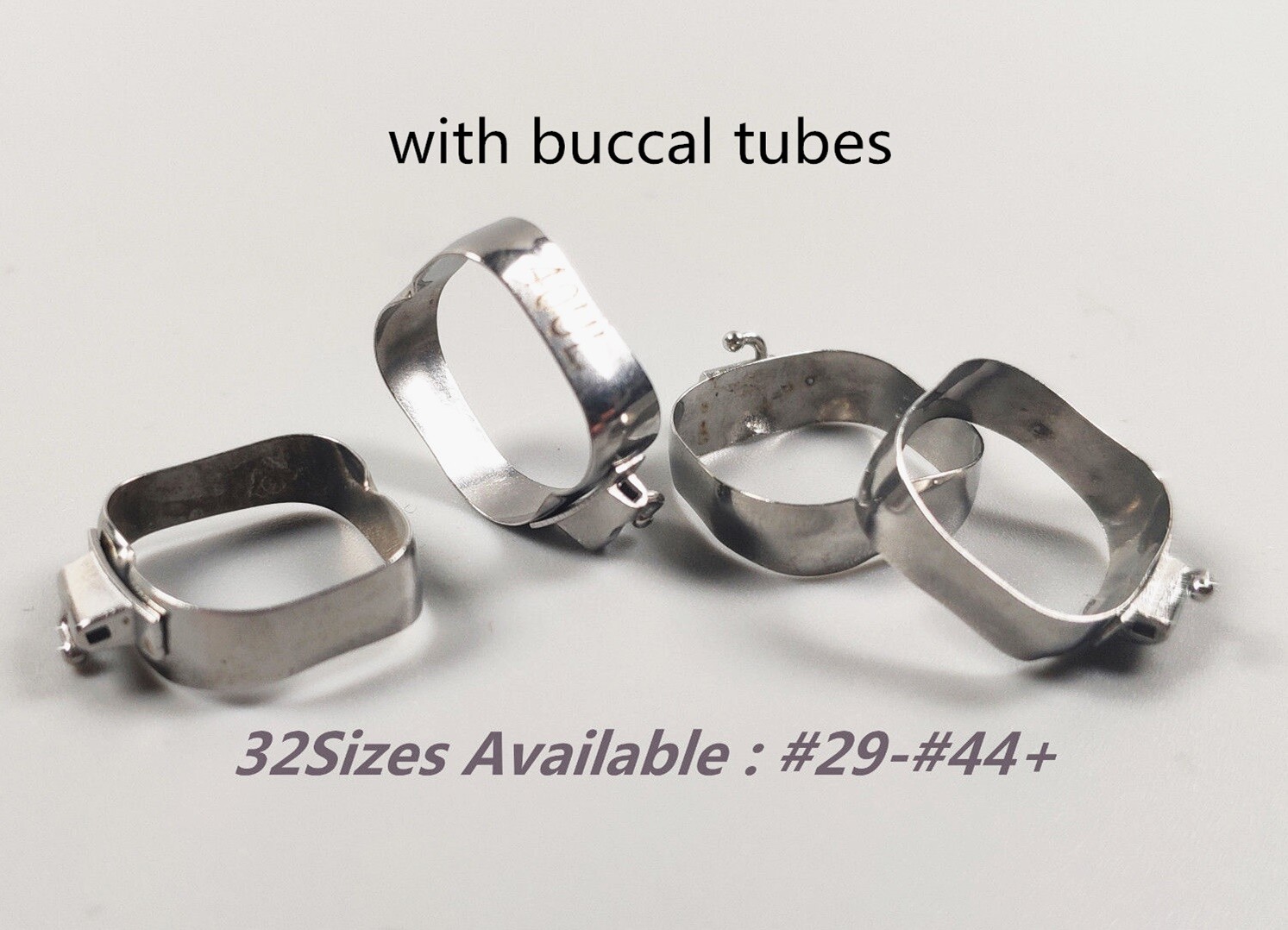 Dental Orthodontic 1st Molar Bands Roth 022 Buccal Tube Bands #35-39+10Kit/40Pc