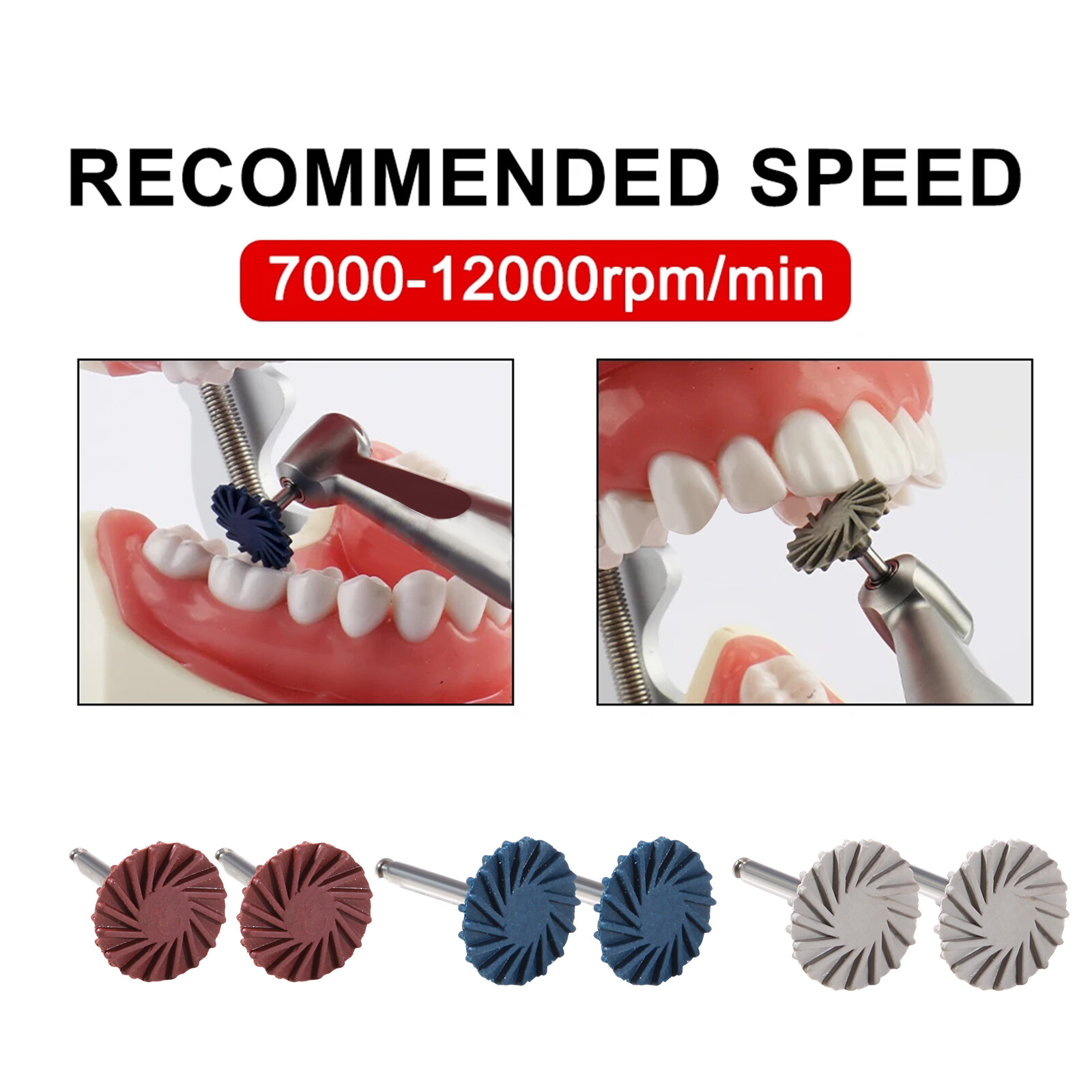 Dental Composite Polishing Wheel Discs Burs Kit RA 2.35mm 6pcs/pack st