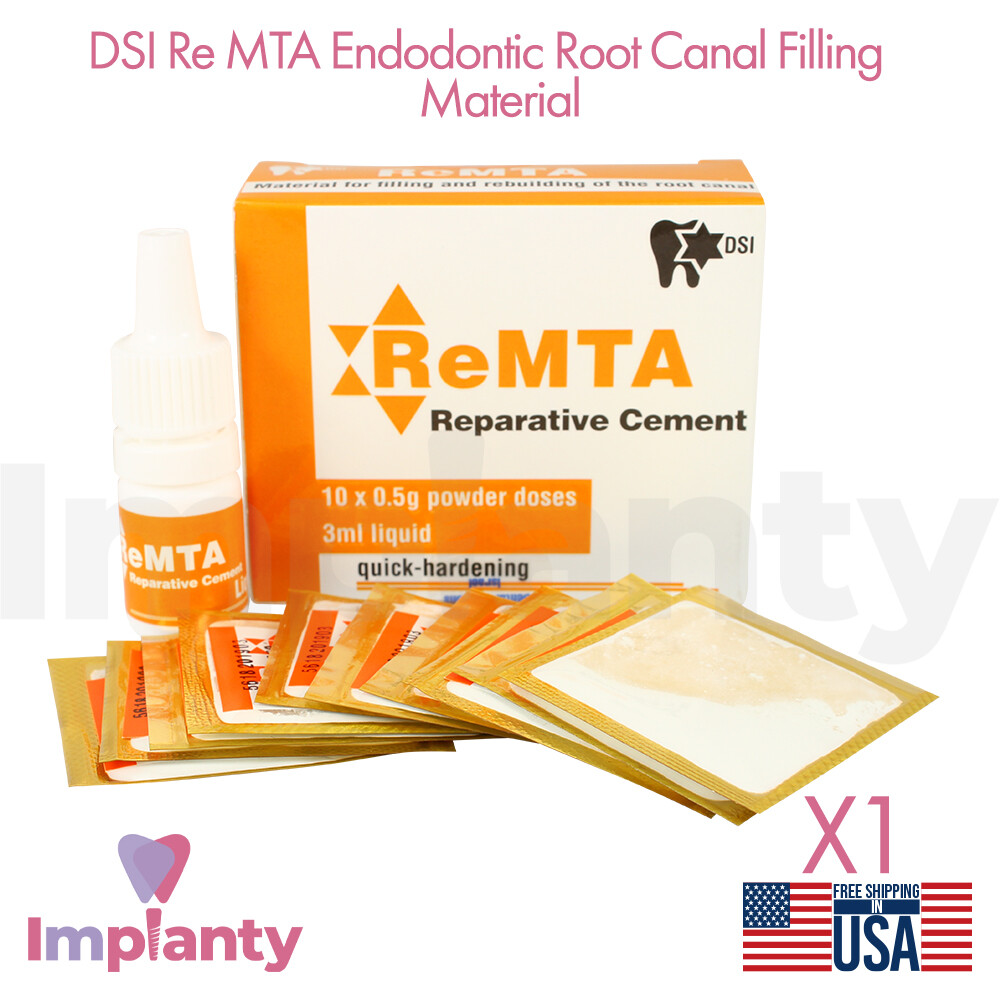 DSI Re MTA Filling Material Sealer Cement Dental Repair Bioceramic Set 5g 3ml