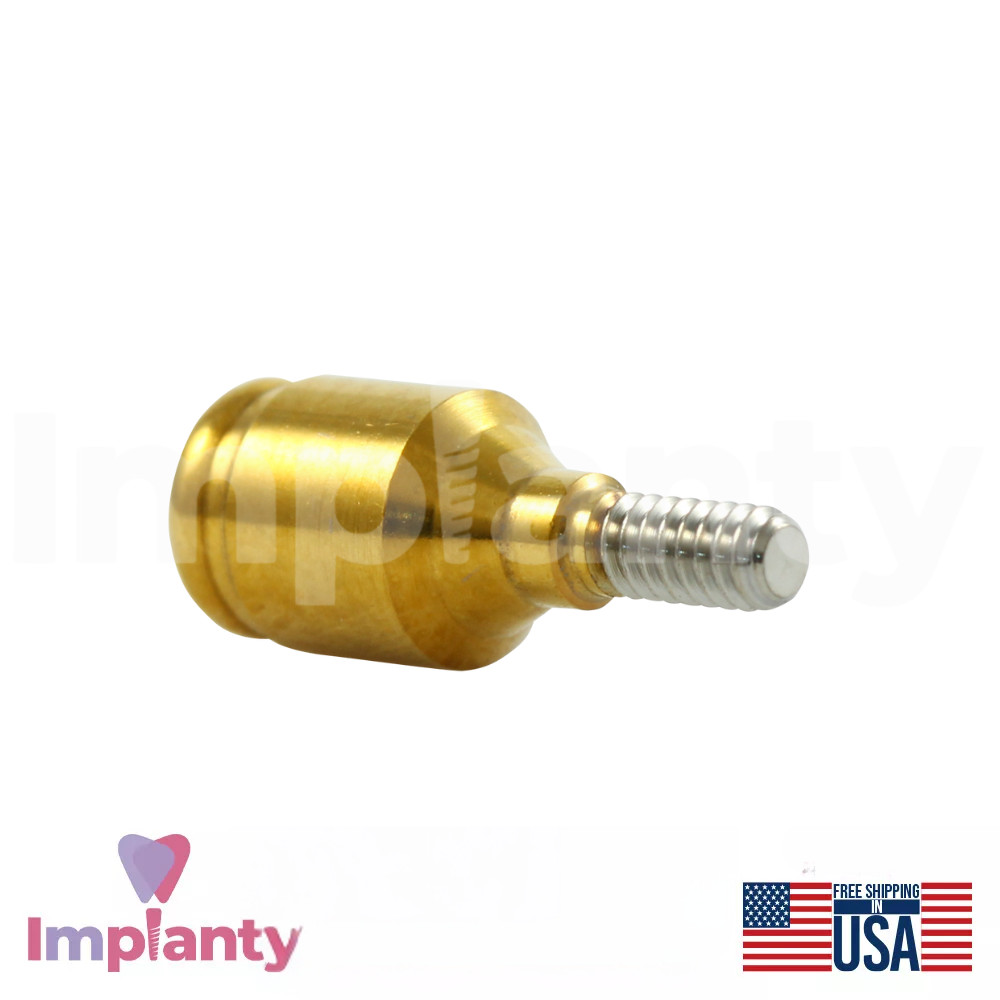 1x Dental Straight Lock Attachment Extra Soft Silicone Set Slim Platform 2.0mm