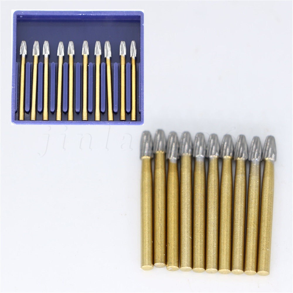 Dental Tungsten Carbide Steel Burs Endo Burr Finishing Trimming Needle/Egg Shape