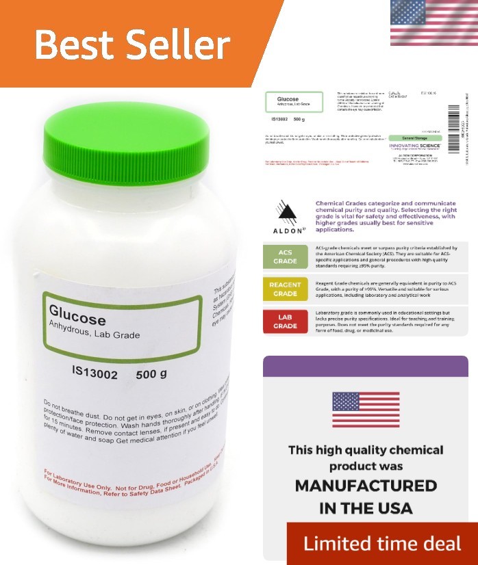 Anhydrous Glucose 500g – Essential Laboratory Ingredient for Reliable Results