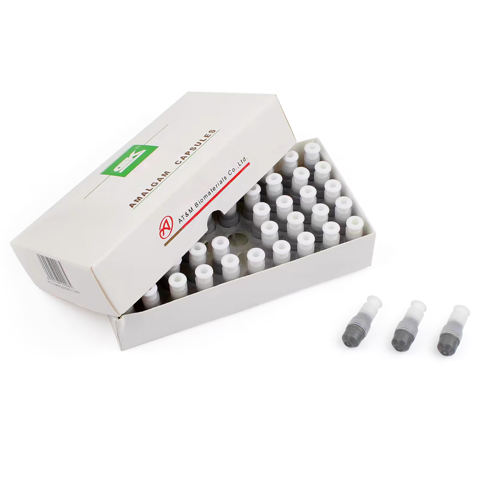 Dental Alloy Amalgam, 200/400/600/800mg, Non-Gamma 2/Zinc Free, 50 Capsules/Box