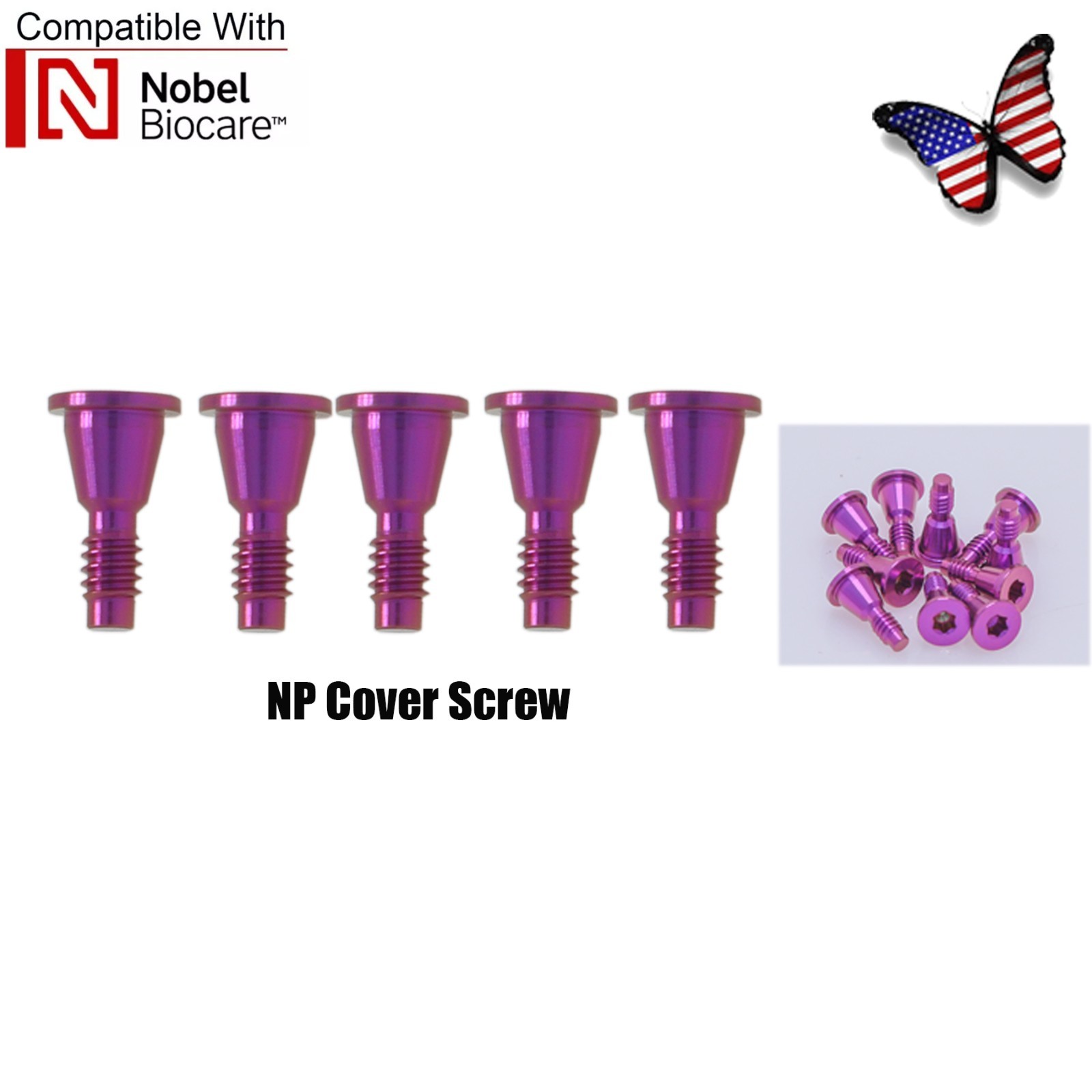 US Nobel Biocare Implant Cover Screw Conical Connection NP RP Closure Screw Cap