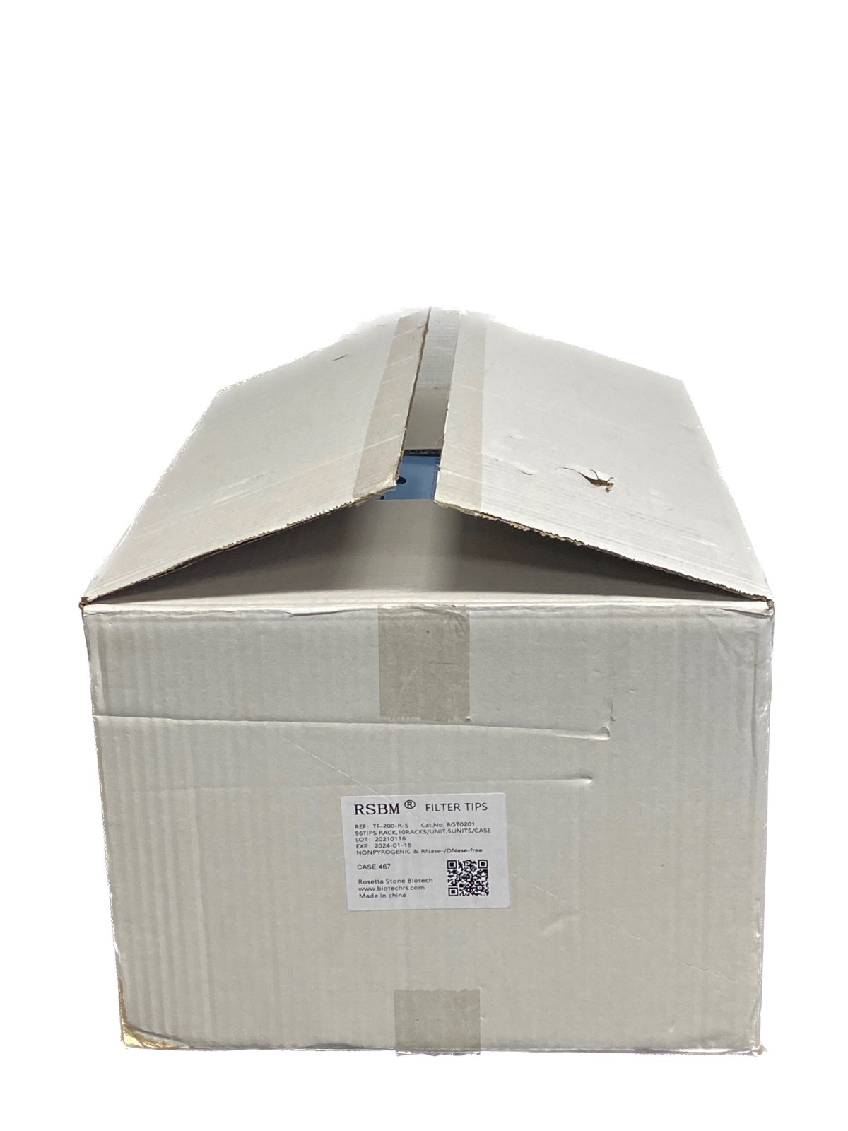 (4800/Cs) RSBM 200uL Universal Fit Filtered Pipet Tips 50x 96/Rack TF-200-R-S