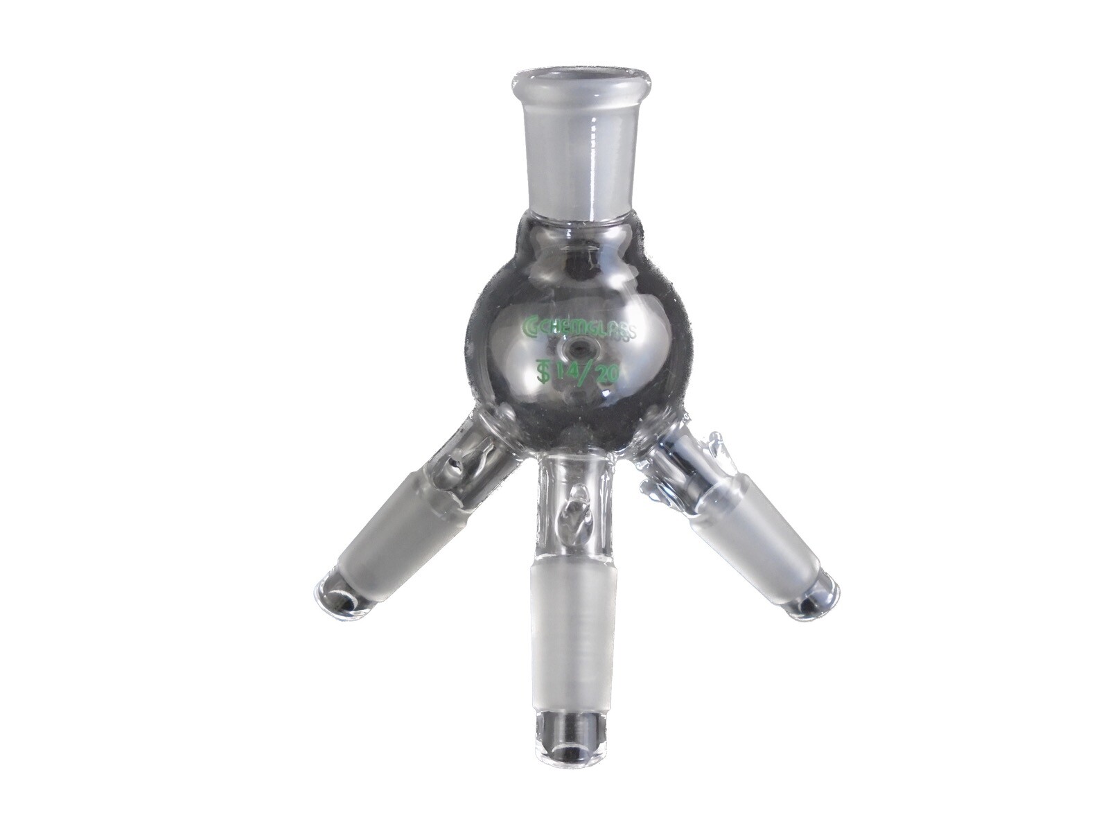 CHEMGLASS Cow Type Distillating Distribution Adapter Only 14/20 Joint CG-1276-10