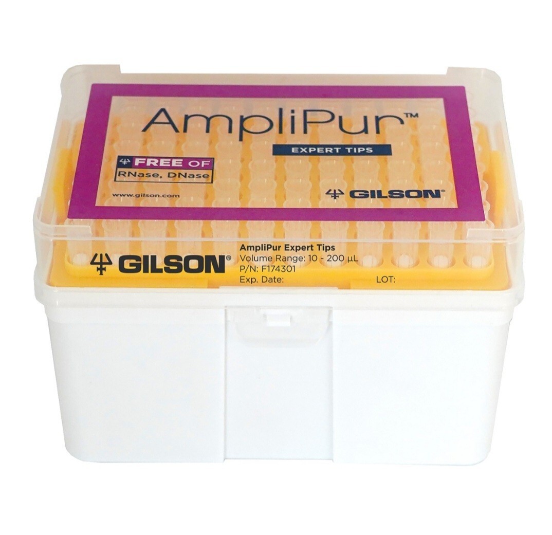 *Case of 4800 Tips* Filter Pipette Tips 10-200uL Gilson AmpliPur F174301