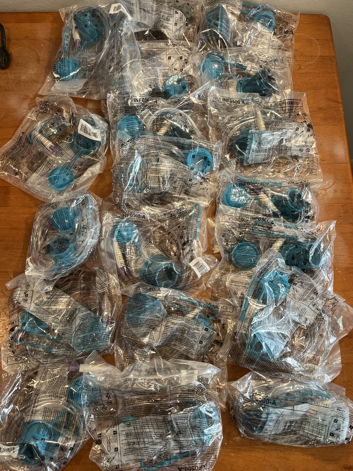 New in Bag Lot of 21 Moog INF0500-A Enteral Feeding Pump Set 500 ml