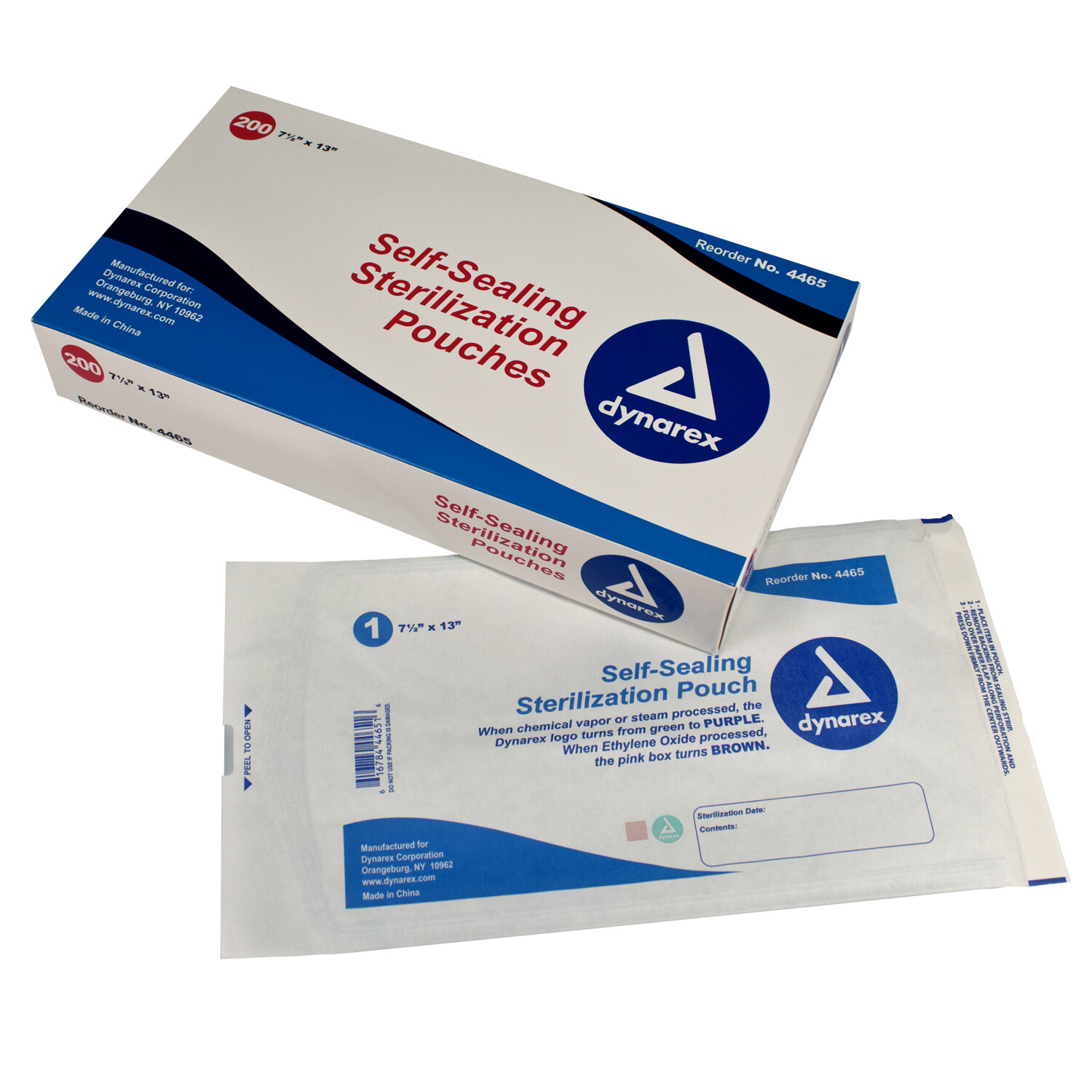 Self Seal Sterilization Pouches 7.5″ x 13″ (200 pcs) #4465 20%OFF &