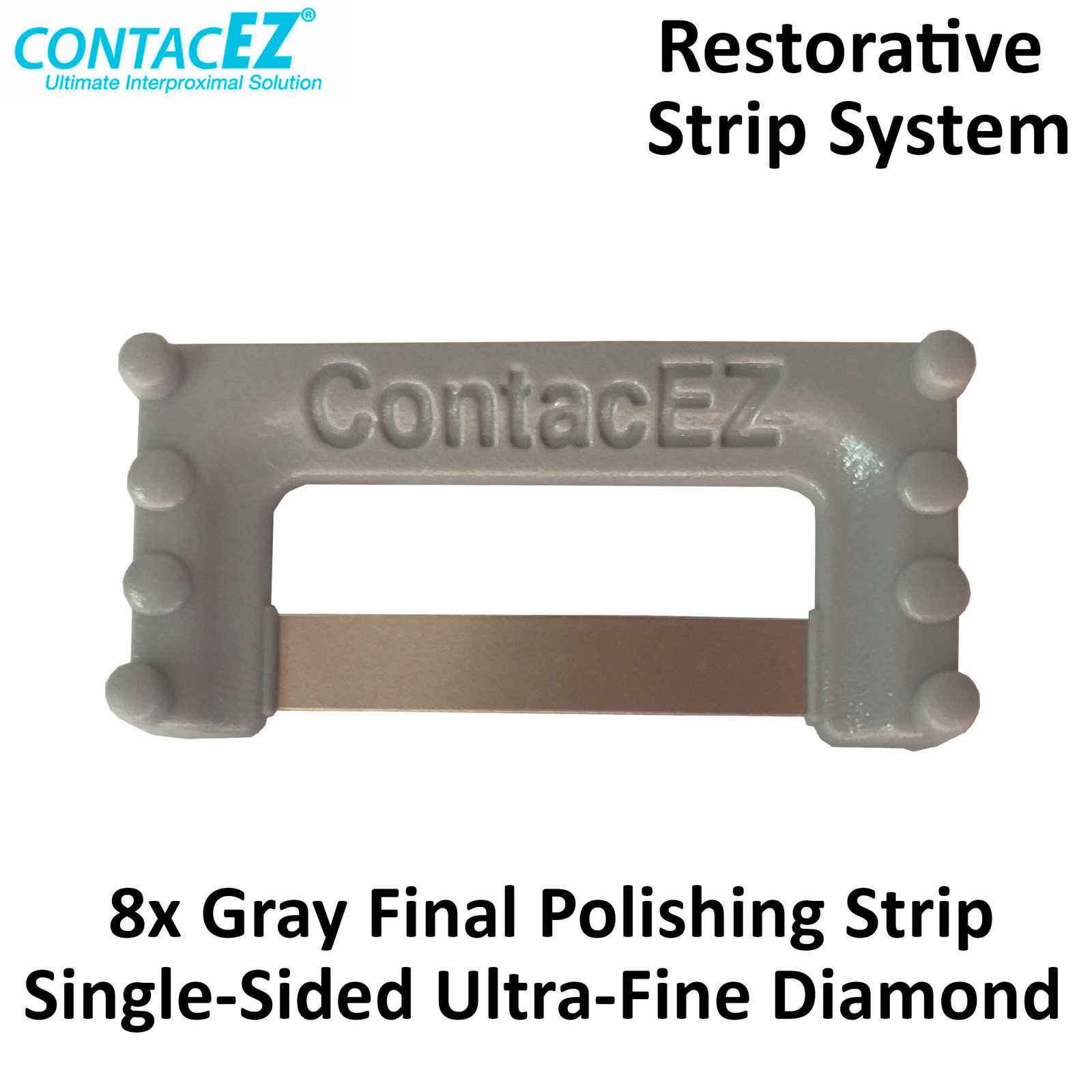 8 Dental ContacEZ Restorative Strip IPR Interproximal Reduction Crowns Sit Gray