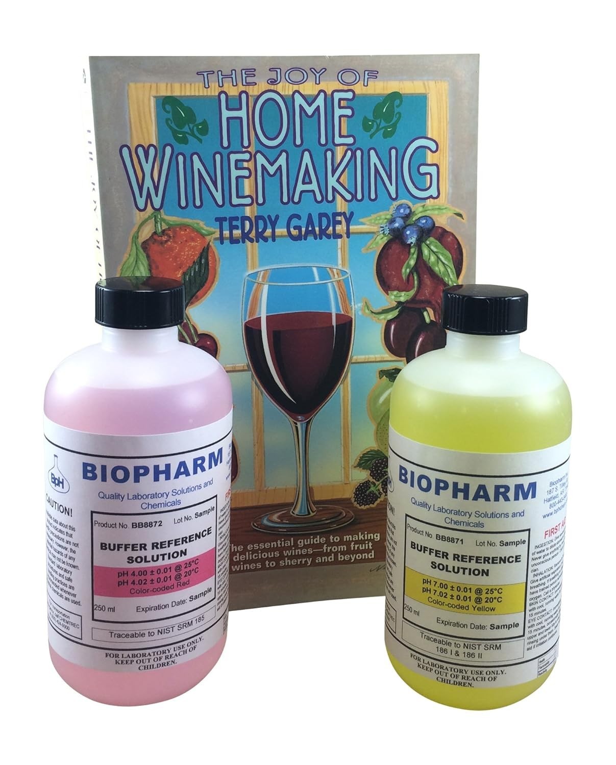 pH Buffer Calibration Solution Kit 4-Pack — 250 mL 8.4 fl oz Each: pH 4.00 Bu…