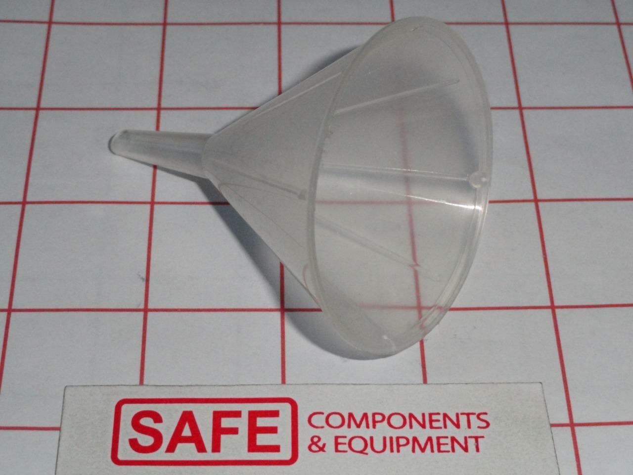 Lab Mini Funnels (1) 50mL & (1) 35mL Clear White, Stem 25mm L, 4mm Opening Q45-2