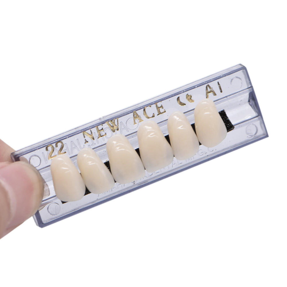 168PCS Acrylic Resin Denture Dental Upper Lower Shade A1 #22 Teeth Set USA