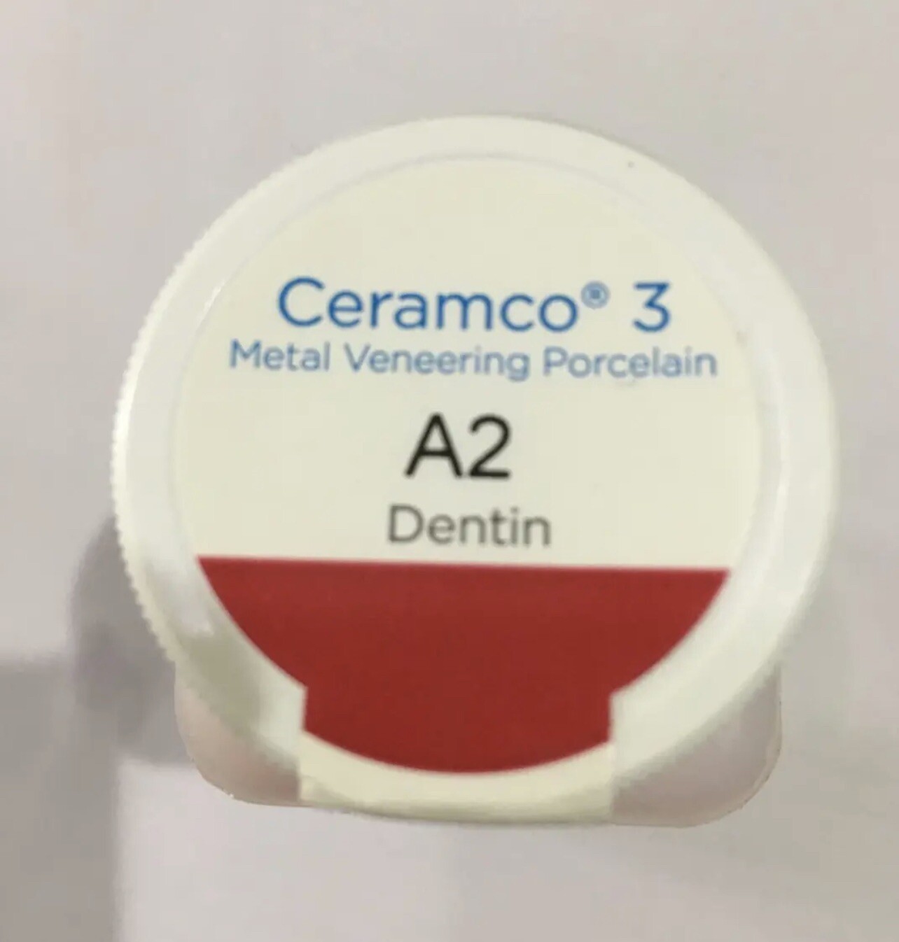 Ceramco 3 Metal Veneering Porcelain Powder 4oz- shade DENTIN A2