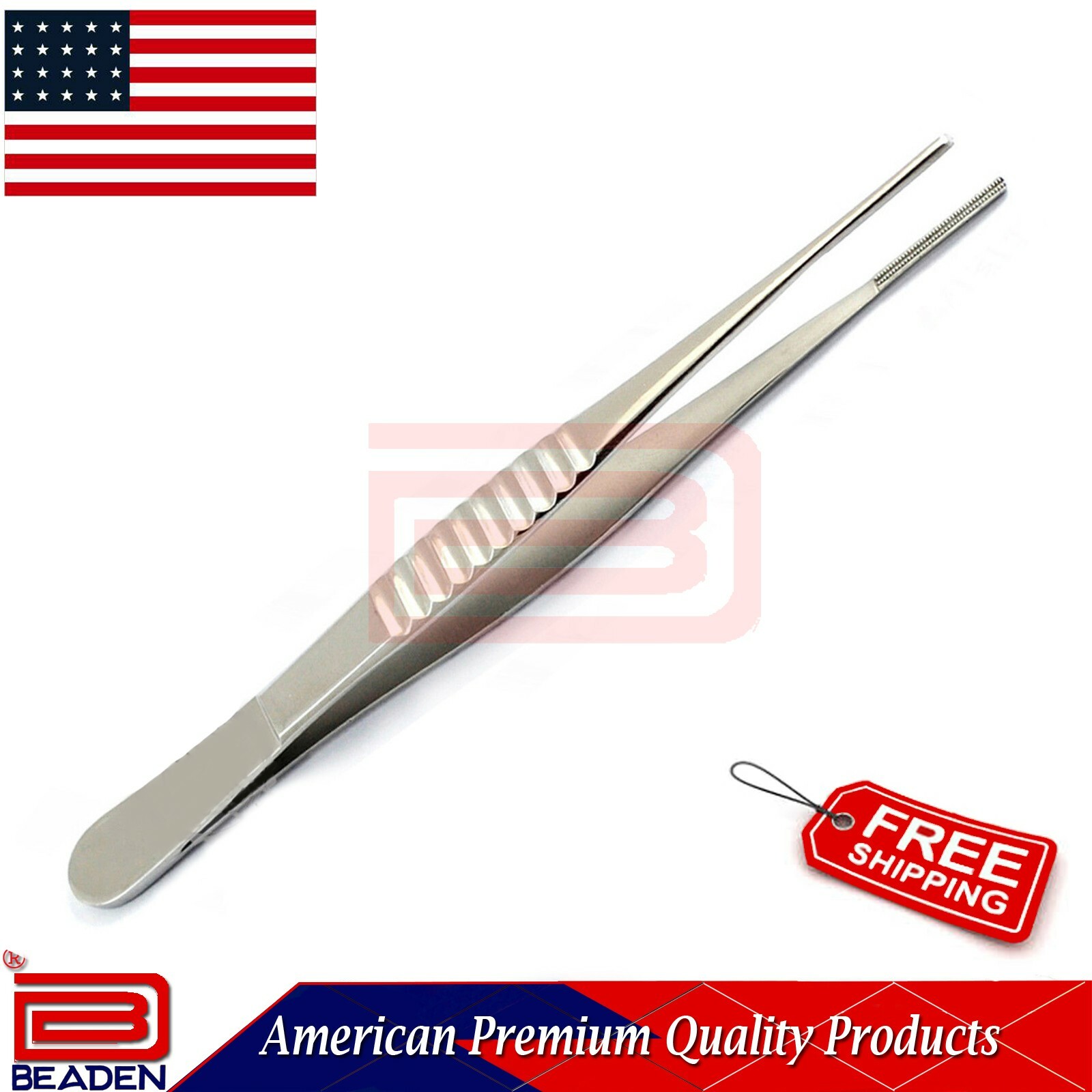 Surgical Cotton Dressing Debackey Forceps Dental Serrated Tip Medical Pliers