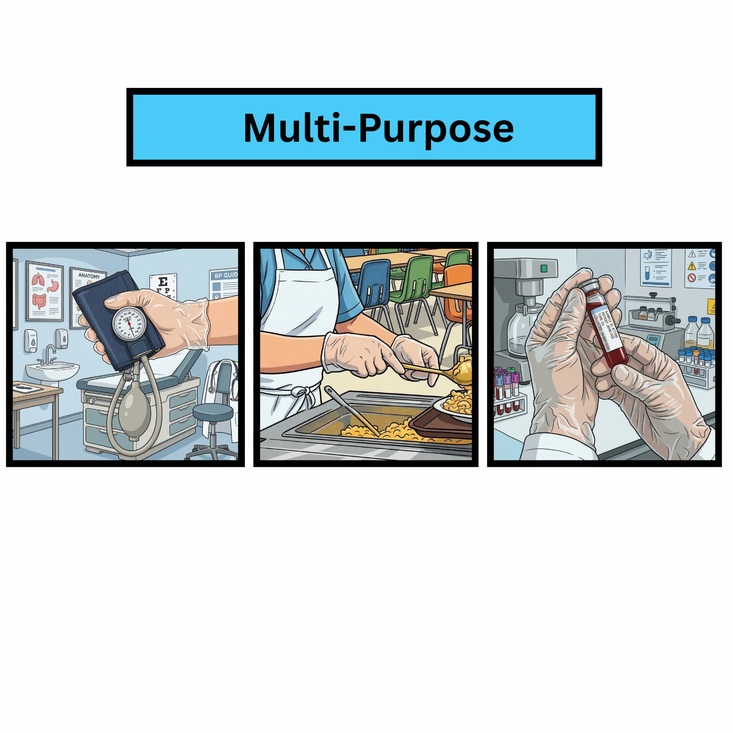 Disposable Vinyl Medical Exam Gloves 5 Mil Clear Powder Free Choose: Size | Pack