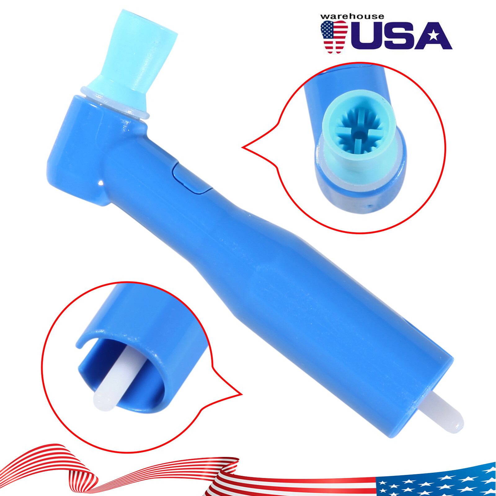 Dental Disposable Prophy Angles Regular Latex Free Contra Angle 105° Firm 100pcs