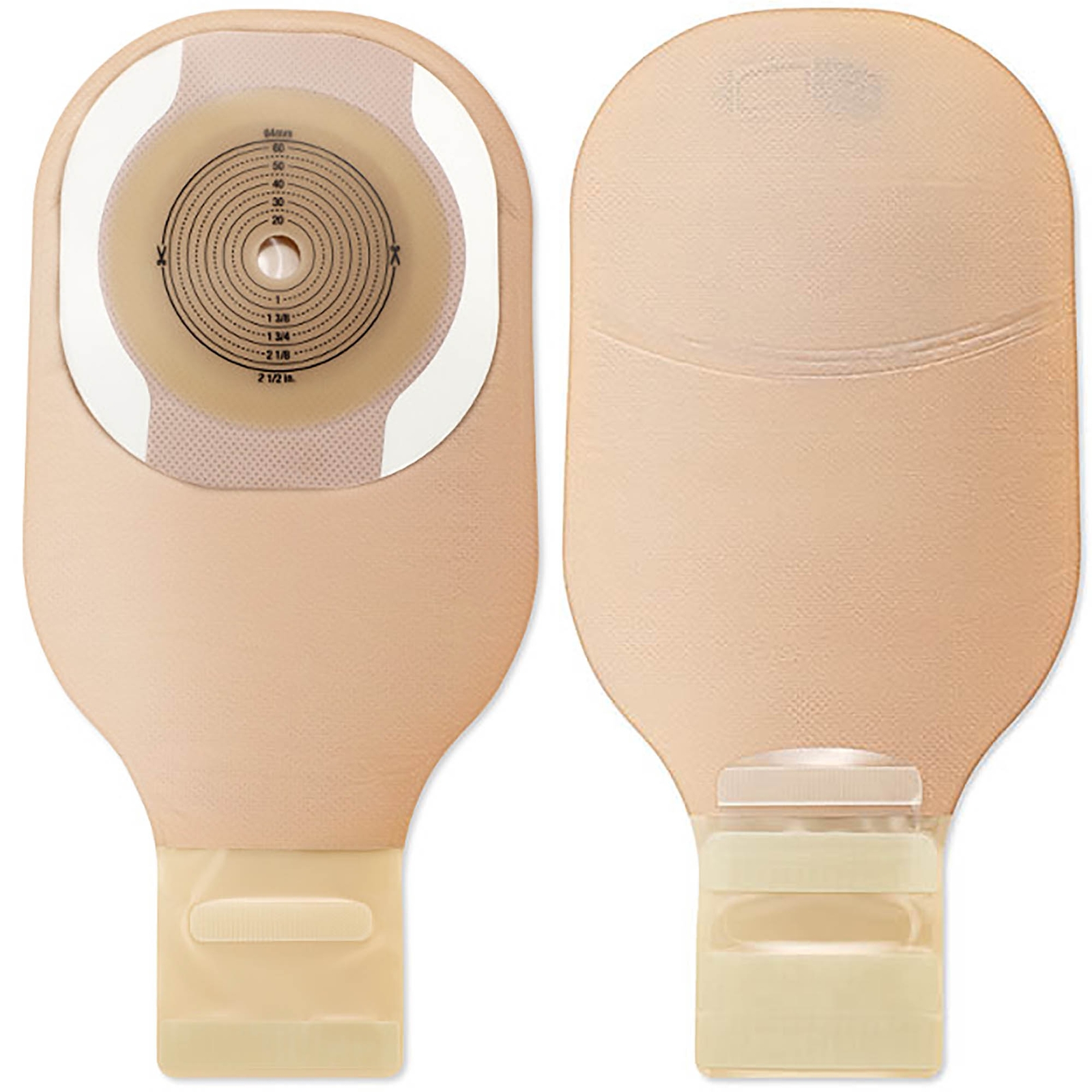 Premier Ostomy Pouch Drainable 2.5″ Stoma 12″L 1pc System Beige 8901 10 Ct