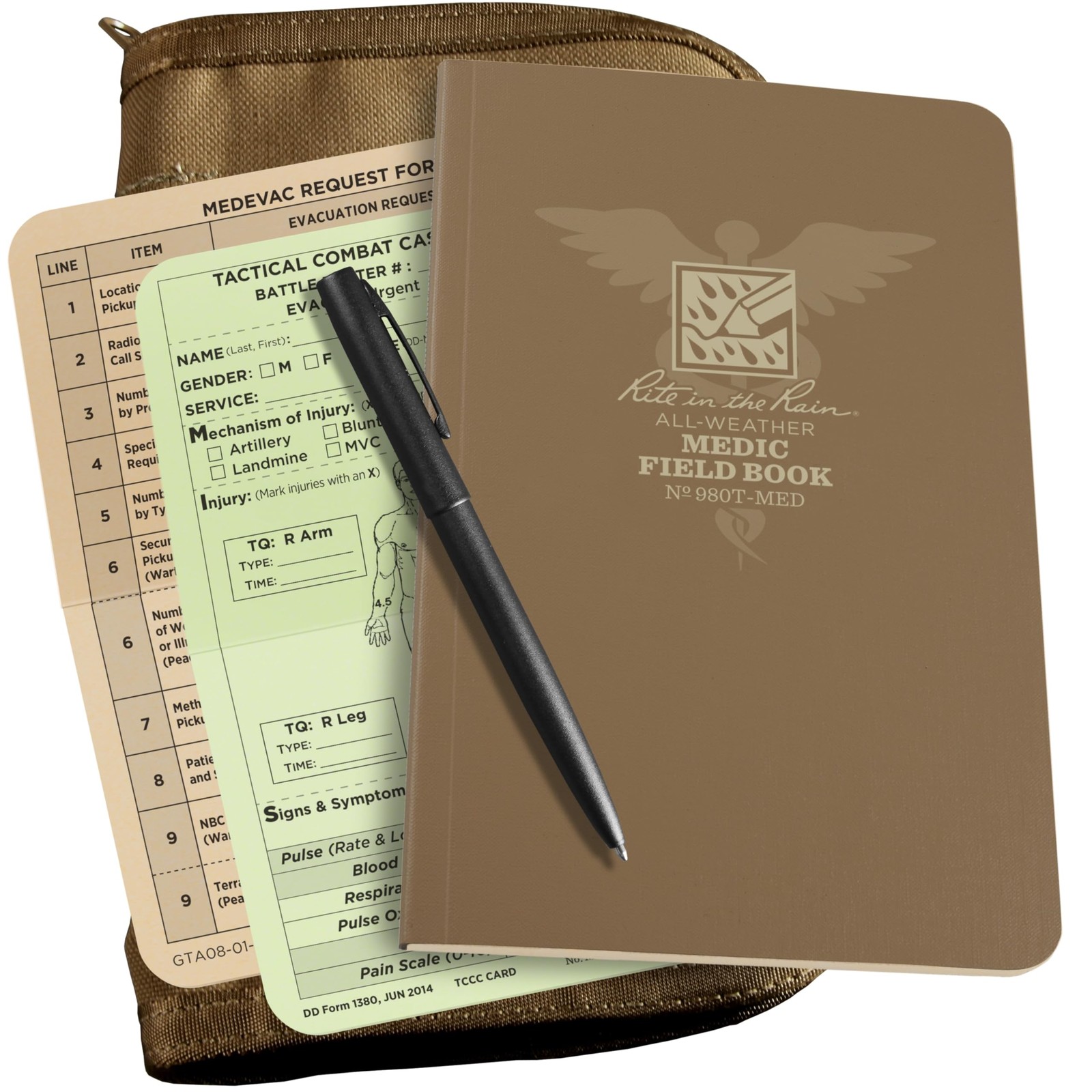 Rite In The Rain All-Weather 5.75 X 8.5 Soft Bound Medic Notebook Kit Prolonged