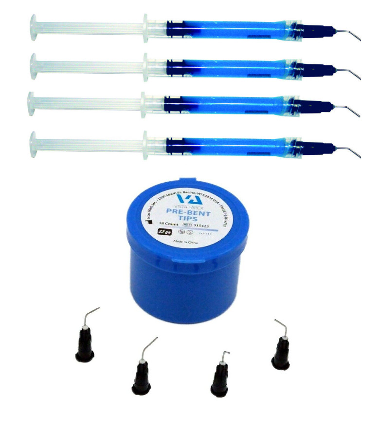 VISTA BLUE Best-Etch ETCHING GEL 3 mL SYRINGES 37% H 3 P O 4 + TIPS