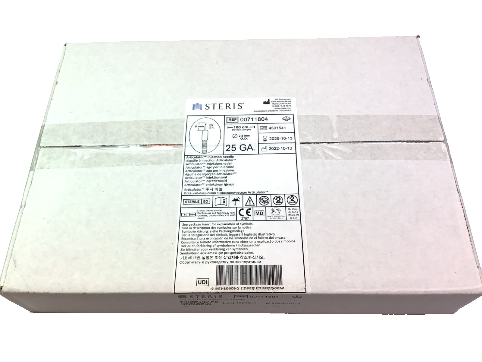 5packs STERIS Articulator Injection Needle REF 00711804 25GA 160cm for Endoscopy