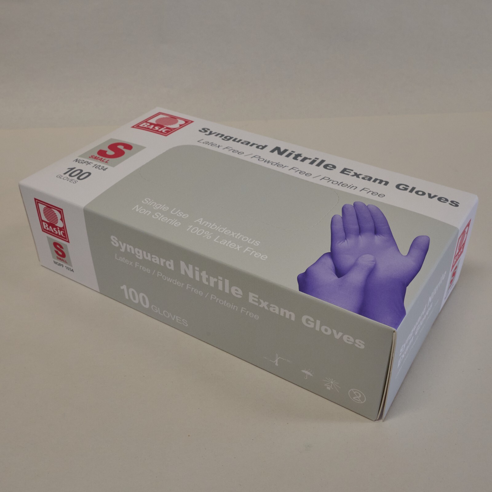 100pcs Disposable Synguard Nitrile Exam Gloves Medical Gloves Latex Powder Free