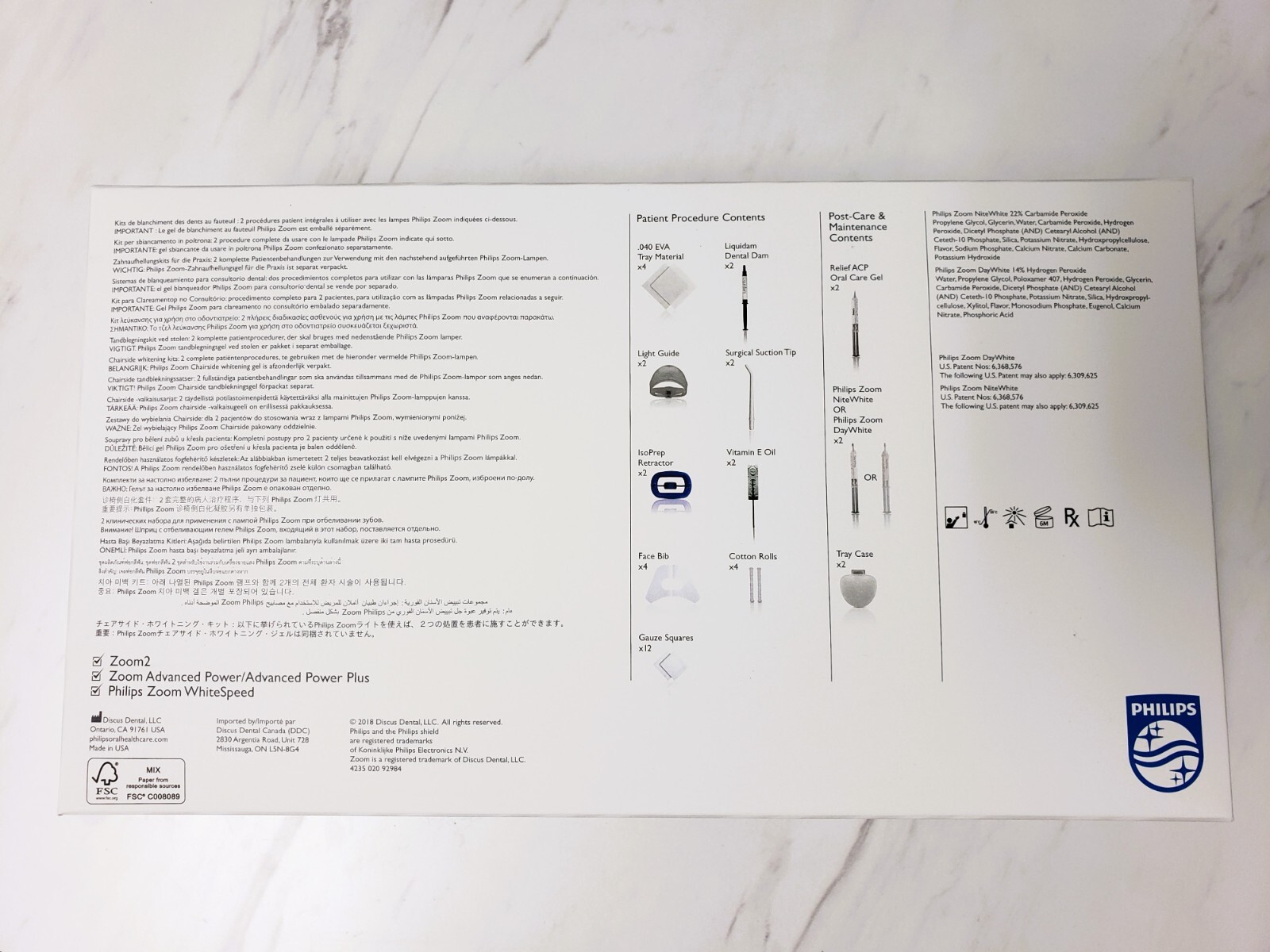 Zoom! WhiteSpeed Chairside Kit – Office Type Teeth Whitening System Two Patient