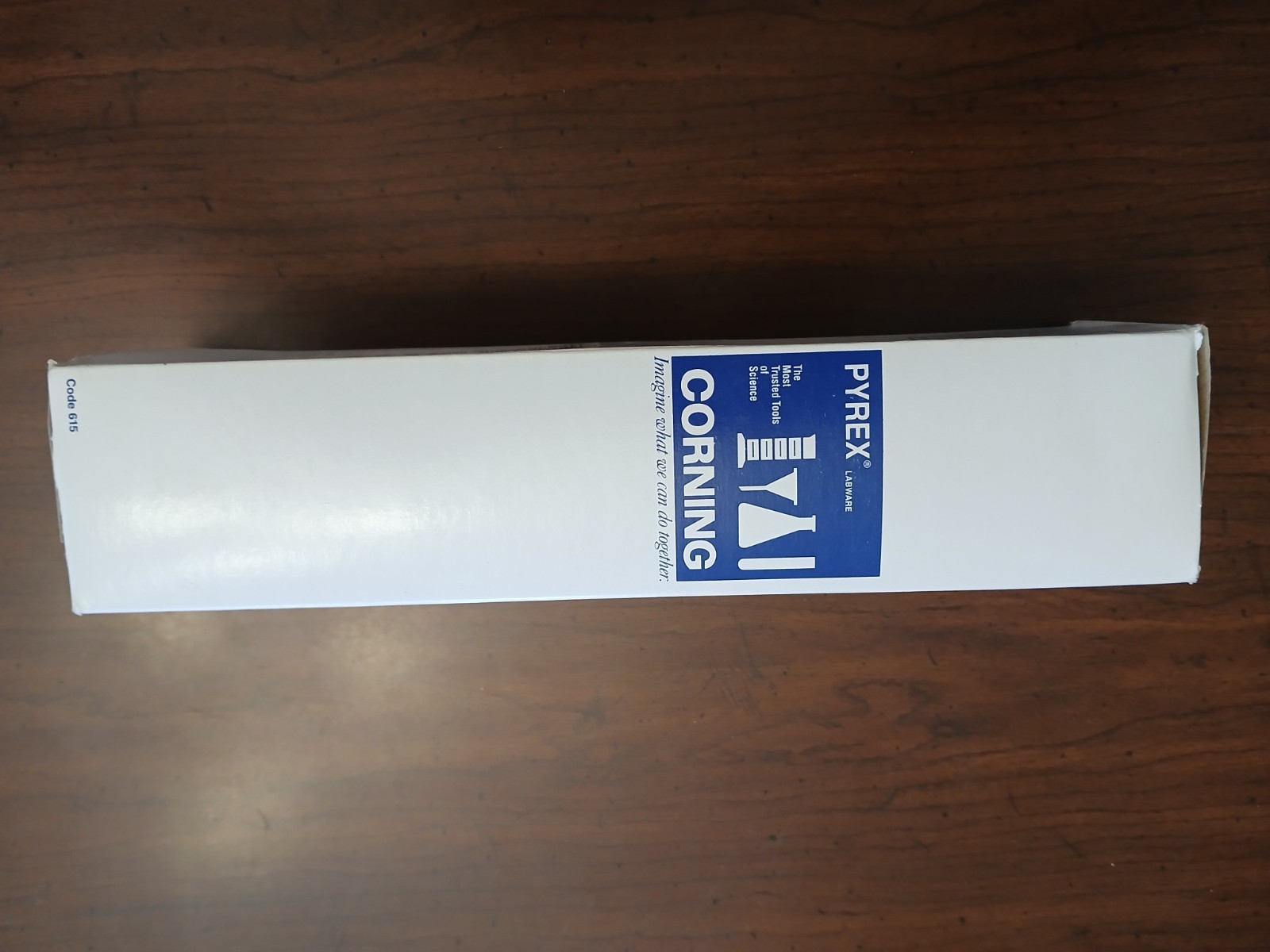 CORNING Pyrex 100ML Graduated Cylinder Hex Base 3042 Red Scale/Spout Made in USA
