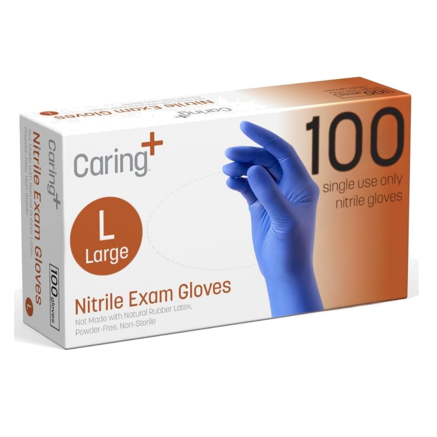 Versatile Nitrile Exam Gloves for Cleaning, Food Prep, Medical – Large 100 Count